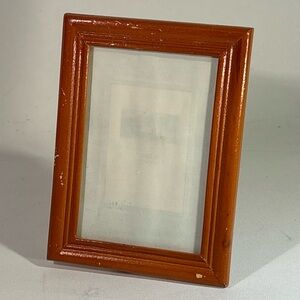 🖼️ VINTAGE LIGHT MAHOGANY BROWN WOODEN FRAME SMALL 3.5 X 5 INCH PICTURE FRAME